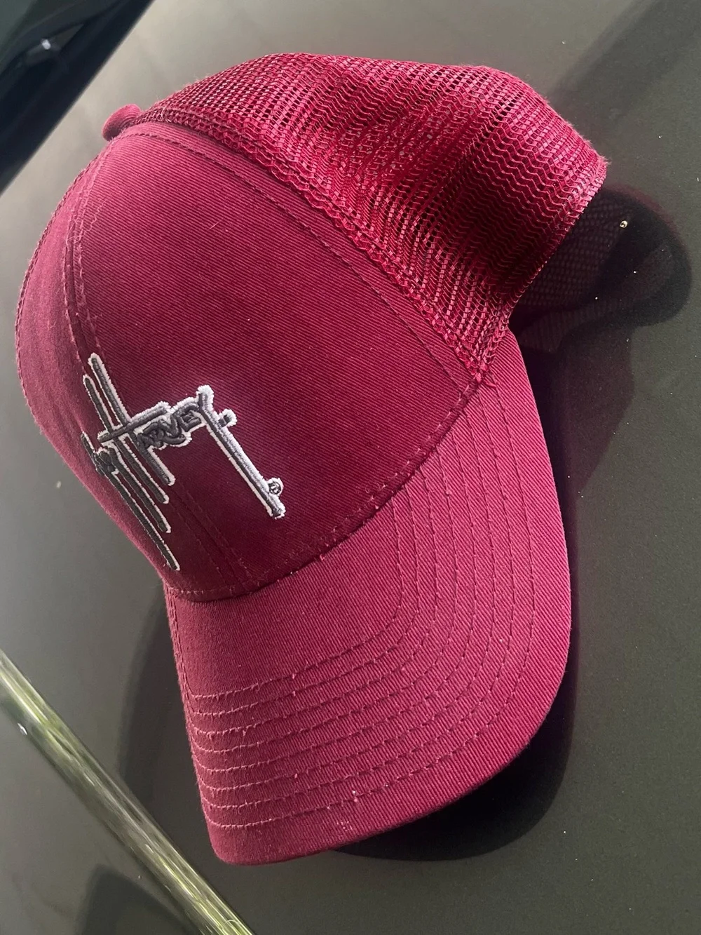 Burgundy Guy Harvey  Cap with White Embroidered Logo